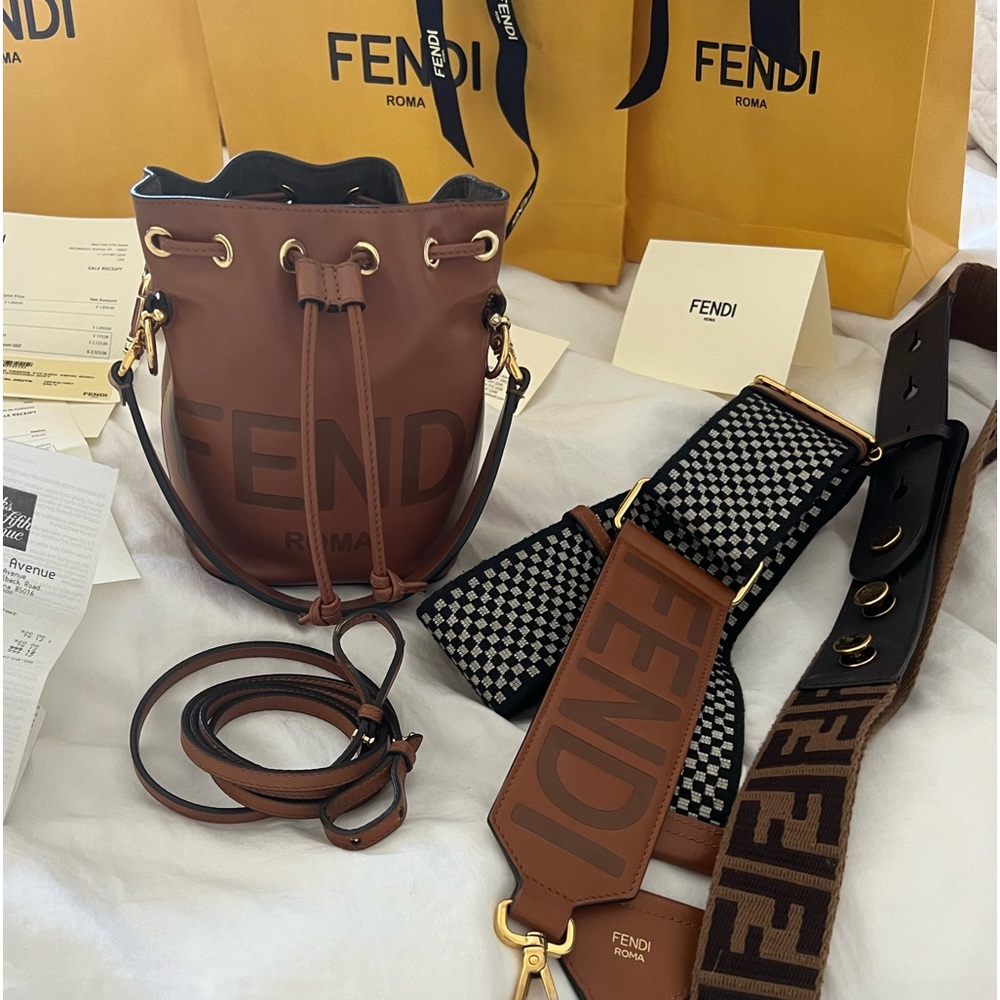 Fendi Mini Mon Tresor in Calf Leather